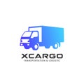 cargo delivery services logo design. truck vector icon design Royalty Free Stock Photo