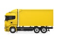 Cargo Delivery Truck Isolated Royalty Free Stock Photo