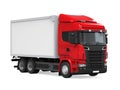 Cargo Delivery Truck Isolated Royalty Free Stock Photo