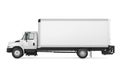 Cargo Delivery Truck Isolated Royalty Free Stock Photo