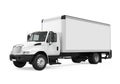 Cargo Delivery Truck Isolated Royalty Free Stock Photo
