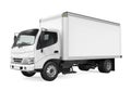 Cargo Delivery Truck Isolated Royalty Free Stock Photo