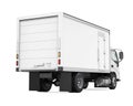 Cargo Delivery Truck Isolated Royalty Free Stock Photo