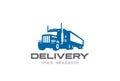 Cargo Delivery Truck Logo design Logistic Heavy