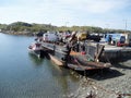 Cargo ferry at the old pier, Inishbofin