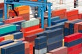 Cargo freight containers Royalty Free Stock Photo