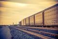 Cargo freight Train Royalty Free Stock Photo