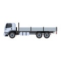 Cargo freight transportation truck vector illustration.