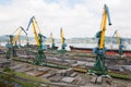 Cargo handling of metal on a ship in Nakhodka