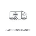 Cargo insurance linear icon. Modern outline Cargo insurance logo