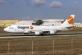 Cargo jumbo jet on the ground Royalty Free Stock Photo