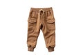 Cargo Pants For A Newborn Boy On White Background