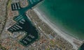 Cargo port of Adelaide, Australia on the Gulf of St. Vincent Royalty Free Stock Photo