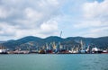 Cargo port in Novorossiysk, Russia