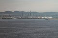 Cargo port on sea coast. Tarragona, Spain Royalty Free Stock Photo