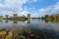 Cargo riverboat in The Netherlands Royalty Free Stock Photo