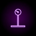 cargo scales neon icon. Elements of web set. Simple icon for websites, web design, mobile app, info graphics