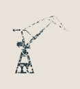 Cargo Sea Port Crane icon Royalty Free Stock Photo