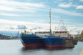 Cargo ship at berth. Royalty Free Stock Photo