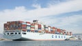 Cargo Ship COSCO GUANGZHOU entering the Port of Oakland.