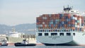 Cargo Ship COSCO GUANGZHOU entering the Port of Oakland