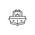 Cargo Ship Icon Royalty Free Stock Photo