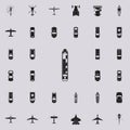 cargo Ship icon. Transport view from above icons universal set for web and mobile Royalty Free Stock Photo