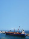 Cargo ship in La Guaira, Port of Caracas, Venezuela Royalty Free Stock Photo