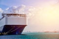 Cargo ship Vessel in port Royalty Free Stock Photo