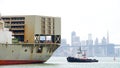 Cargo ship MATSONIA entering the Port of Oakland