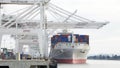 Cargo Ship OOCL BEIJING loading at the Port of Oakland.