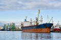 Cargo ship in port Klaipeda