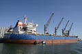 Cargo ship at the port