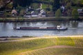 Cargo ship on the river Moselle Royalty Free Stock Photo