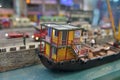 Cargo ship small scale miniature model