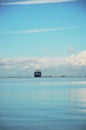 Cargo ship in Thermaic gulf Royalty Free Stock Photo