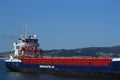 Cargo ship in Vigo Ria Royalty Free Stock Photo