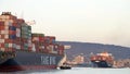 Cargo Ship YM UNANIMITY departing the Port of Oakland Royalty Free Stock Photo