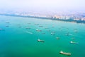 Cargo ships commercial port Singapore Royalty Free Stock Photo