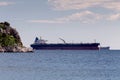 Cargo ships in the open sea Royalty Free Stock Photo