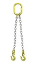 Cargo strapping: metal chain with crane hook