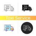 Cargo taxi icon