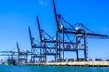 Cargo Terminal of the Miami Seaport, Florida Royalty Free Stock Photo