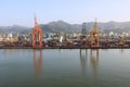 Cargo terminal in Port of Spain, Trinidad and Tobago Royalty Free Stock Photo