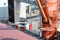 Cargo terminal for transshipment of grain, containers and other goods. Jeddah Port, Saudi Arabia Royalty Free Stock Photo