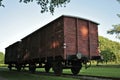 Cargo Train Cars in Westerbork Transit Camp Royalty Free Stock Photo