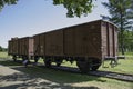 Cargo Train Cars in Westerbork Transit Camp Royalty Free Stock Photo