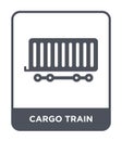 cargo train icon in trendy design style. cargo train icon isolated on white background. cargo train vector icon simple and modern Royalty Free Stock Photo