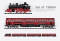 Cargo train on a rail road Royalty Free Stock Photo