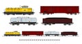 Cargo train Royalty Free Stock Photo